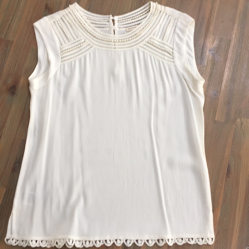 Anthropologie white blouse